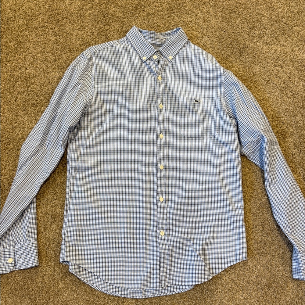 Vineyard Vines Blue Slim Fit Tucker Button Down Shirt